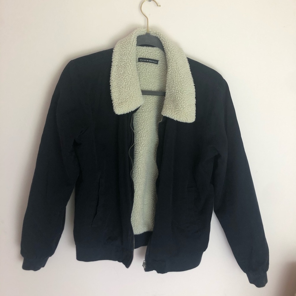 Navy Blue Bomber Jacket